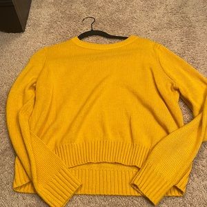 mustard yellow sweater from h&m size medium